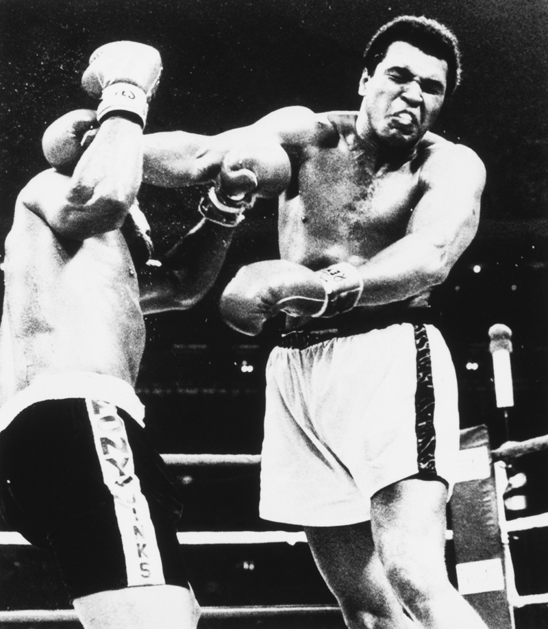Muhammad Ali fighting Leon Spinks.Getty Images